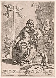 Madonna of Sorrows with Symbols of the Passion