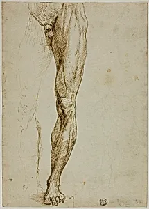 Male Figure Study, with Slight Sketch of Seated Figure