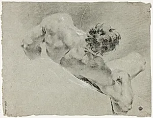 Male Nude Seen from the Back