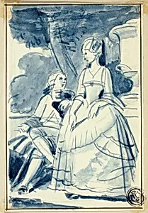 Man and Woman in 18th Century Dress