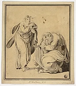 Man and Woman in Attitudes of Distress