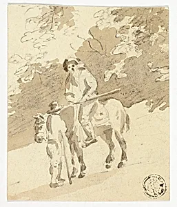 Man on Horse Talking with Man on Foot