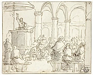 Man Preaching to Congregation