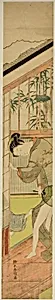 Man Pulling at a Woman's Kimono by Suzuki Harunobu