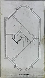 Marshall Field & Company Model Factory, Chicago, Illinois, Roof Plan
