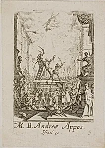 Martyrdom of Saint Andrew, plate three from The Martyrdoms of the Apostles by Jacques Callot