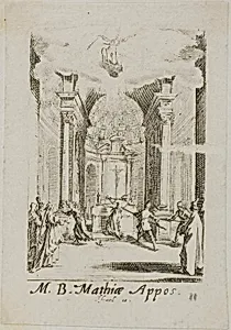 Martyrdom of Saint Mathias, plate eleven from The Martyrdoms of the Apostles by Jacques Callot