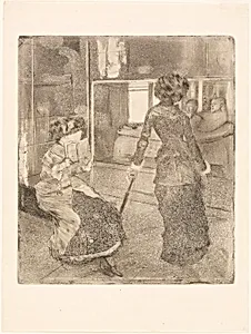 Mary Cassatt at the Louvre: The Etruscan Gallery by Hilaire Germain Edgar Degas