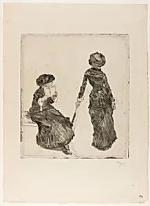 Mary Cassatt at the Louvre: The Etruscan Gallery by Hilaire Germain Edgar Degas