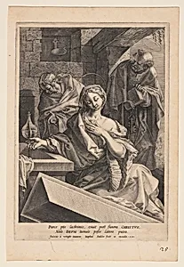 Mary Magdalene, Saint John, and Saint Peter at the Sepulchre