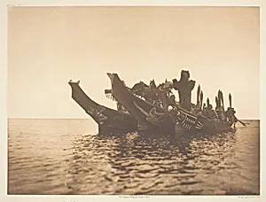 Masked Dancers in Canoes-Qagyuhl A