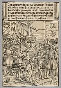 Maximilian and Henry VII of England, plate 11 from Historical Scenes from the Life of Emperor Maximilian I from the Triumphal Arch