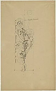 McVickers Theater: Sketch for Untitled Ornamental Band
