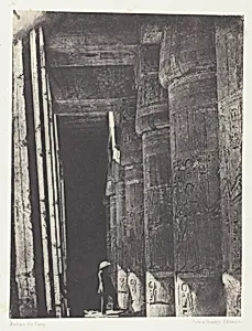 Médinet-Habou, Galerie du Palais de Ramsès-Méiamoun; Thèbes, plate 52 from the album "Egypte, Nubie, Palestine et Syrie" (1852)