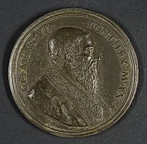 Medal Depicting Pope Clement VII (1478–1534) by Antonio Francesco Selvi