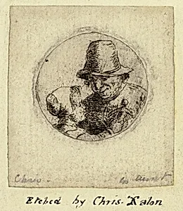 Medallion of Man and Young Girl with Doll
