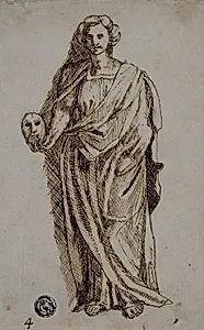 Melpomene by Polidoro da Caravaggio