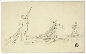 Men Carrying Nets