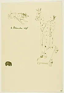 Menu Sylvain by Henri de Toulouse-Lautrec