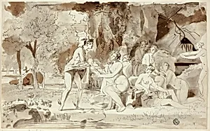 Mercury Bringing Bacchus to be Raised by the Nymphs