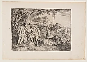 Mercury Lulling Argus to Sleep, plate 4 from The Story of Mercury and Argus