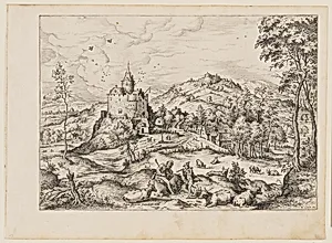 Mercury Lulling to Sleep Argus, from Landscapes with Biblical and Mythological Scenes