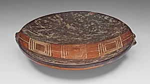 Miniature Tray with Geometric Pattern