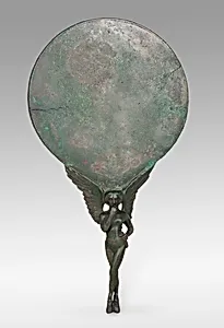 Mirror with a Handle in the Form of a Female Figure