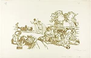 Modern Bucolic by Louis Auguste Lepère