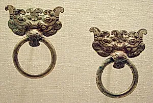 Monster-Mask Fitting with Ring Handle by Unknown