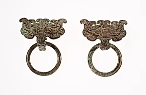 Monster-Mask Fittings with Ring Handle by Unknown