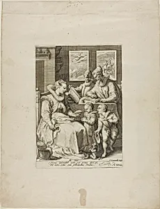 Morning, plate one from Four Times of Day