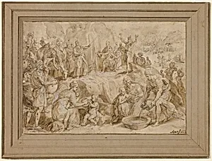 Moses Striking Water from the Rock
