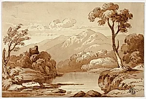 Mountainous Landscape with River