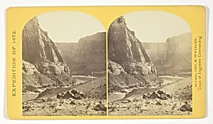Mouth of the Paria, Colorado River; walls 2.100 feet in height, No. 11 from the series "Geographical Explorations and Surveys West of the 100th Meridian"