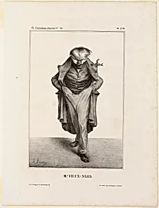 Mr. Vieux-Niais, plate 278 from Célébrités de la Caricature by Honoré-Victorin Daumier