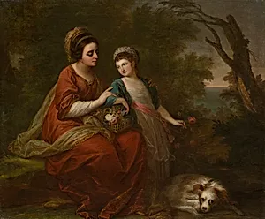 Mrs. Hugh Morgan and Her Daughter