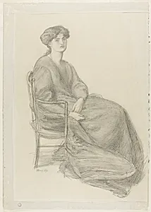 Mrs. William Morris Seated in Chair