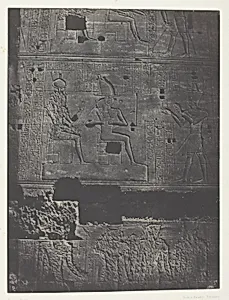 Muraille Occidentale, Grand Temple d'Isis à Philoe; Nubie, plate 78 from the album "Egypte, Nubie, Palestine et Syrie" (1852) by Maxime Du Camp
