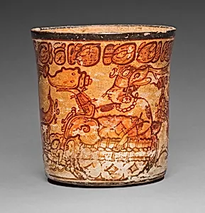 Mythological Scene Depicting a Deity with a Bundle