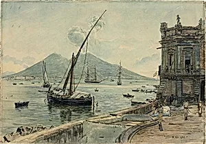 Naples with Mt. Vesuvius