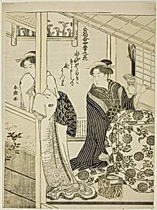 Narcissus in Winter, from the series "Choicest Odes upon Flowers of the Four Seasons (Shuku awase, shiki no hana)" by Katsukawa Shunchô