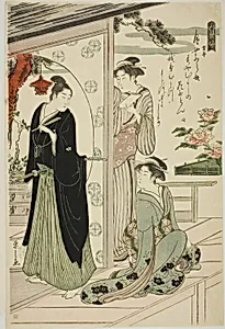 Narihira, from the series "Six Immortal Poets (Rokkasen)"