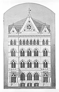 National Park Bank, New York City, New York, Competition Design Drawing
