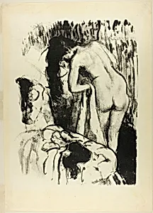 Nude Woman Standing, Drying Herself by Hilaire Germain Edgar Degas