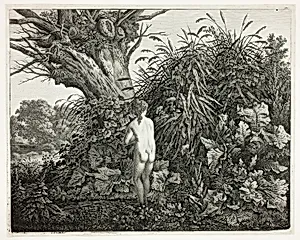 Nymph in a Marshy Woodland