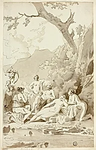 Nymphs in a Wooded Grove
