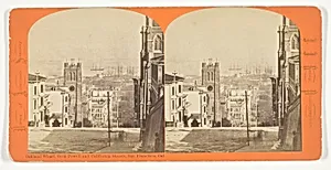Oakland Wharf, from Powell and California Streets, San Francisco, California, from the series "Views of American Scenery" by J. J. Reilly