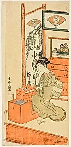 Ofuji of the Yanagi Shop by Ippitsusai Buncho