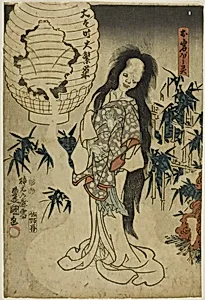 Oiwa's Ghost (Oiwa no borei) by Utagawa Kunisada I (Toyokuni III)